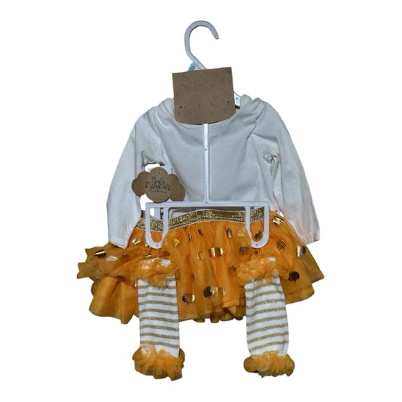 💟Toddler/Baby Girl 4-Pc Fall/Thanksgiving Outfit By: Baby Essentials Size: 6M👶 - Picture 2 of 6